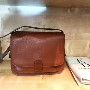 Ellen Degeneres Leather Flap Shoulder Bag